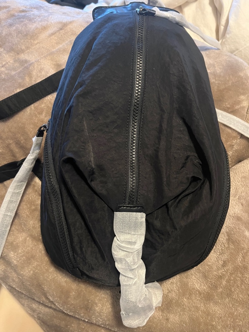 Rebecca Minkoff Black Nylon Backpack - Minimal Design